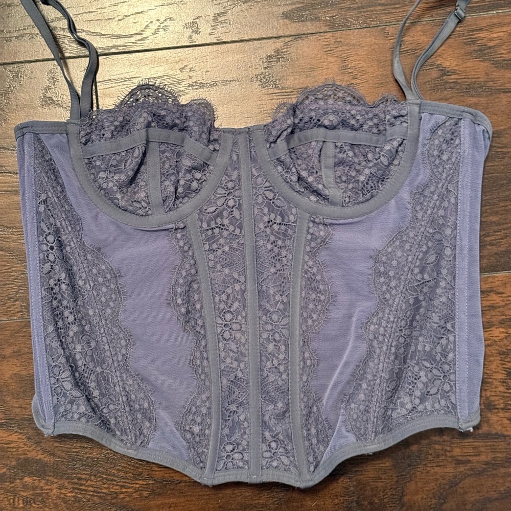 Out from under corset top